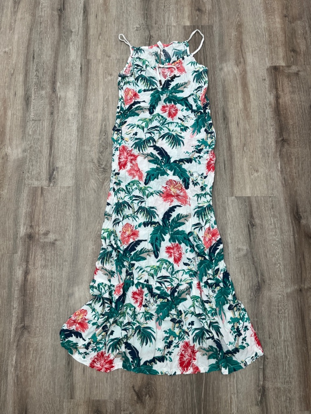Tropical Floral Maxi Dress
